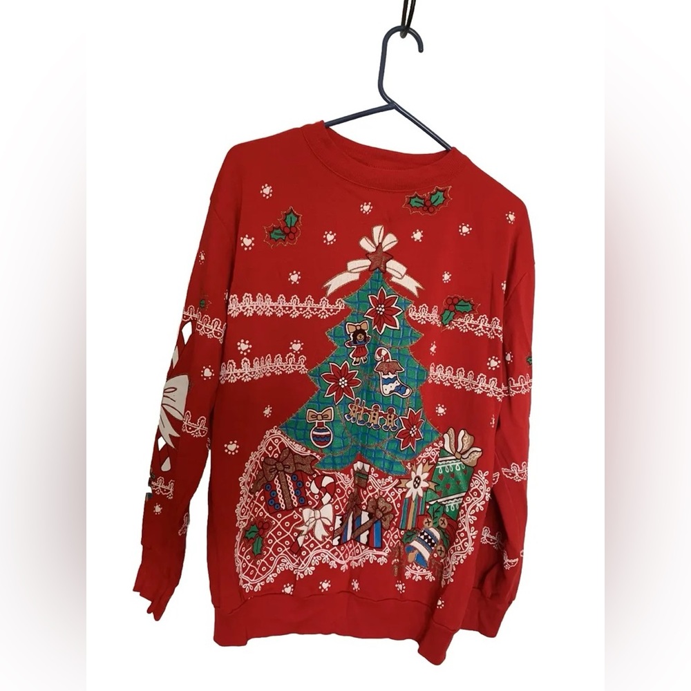 Holiday Time Red Christmas Sweater